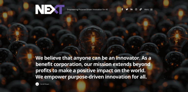NEXT Studios: Empowering Purpose-Driven Innovation for All