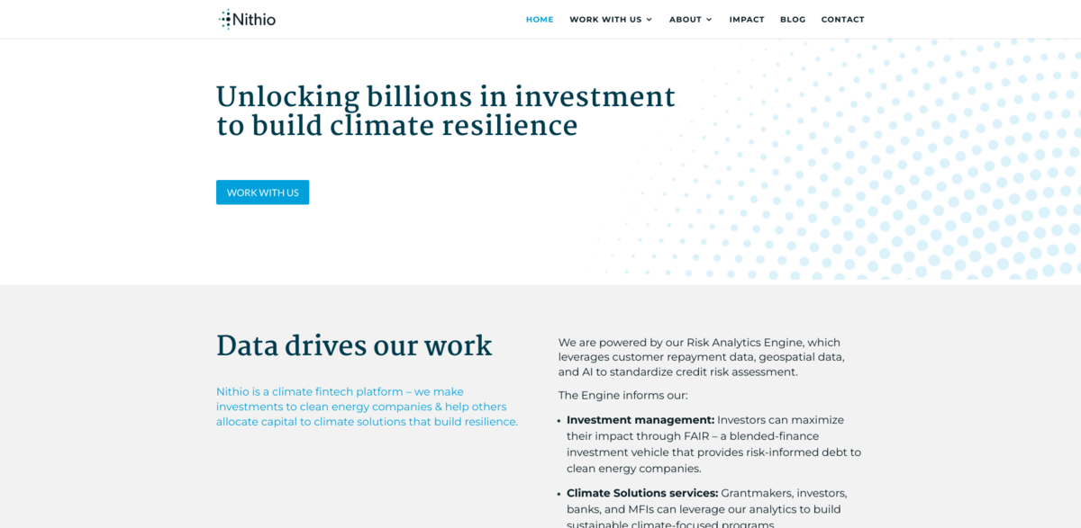 Nithio clean energy investments