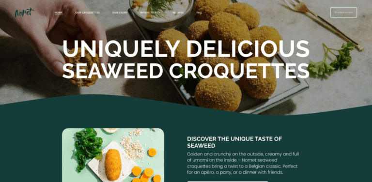 Nomet: Delicious Seaweed Croquettes for Healthy Snacking