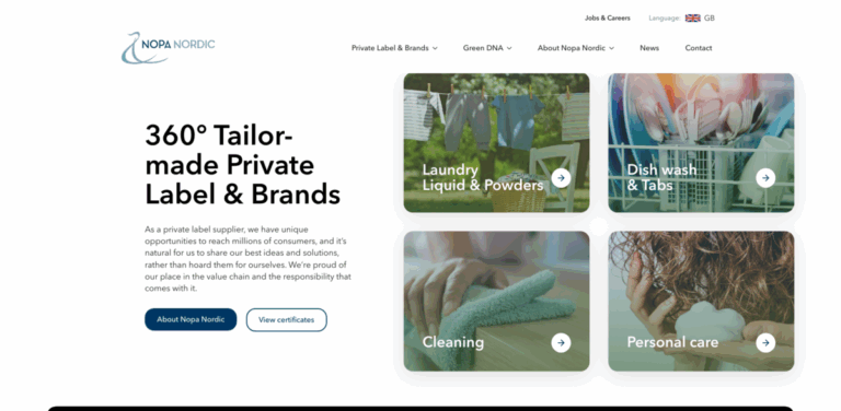 Nopa Nordic: Tailor-Made Eco-Friendly Cleaning Solutions