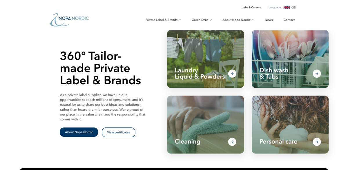 Nopa Nordic eco-friendly products