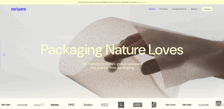 Noriware: Innovating Sustainable Seaweed-Based Packaging Solutions