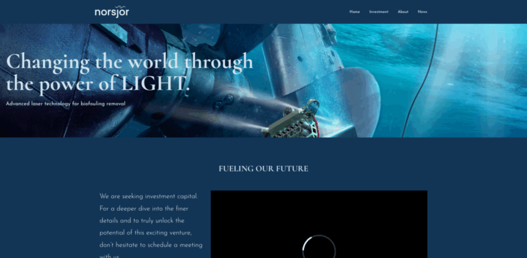 Norsjór: Harnessing Laser Technology for Eco-Friendly Biofouling Removal