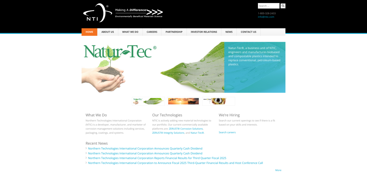 Northern Technologies International Corporation