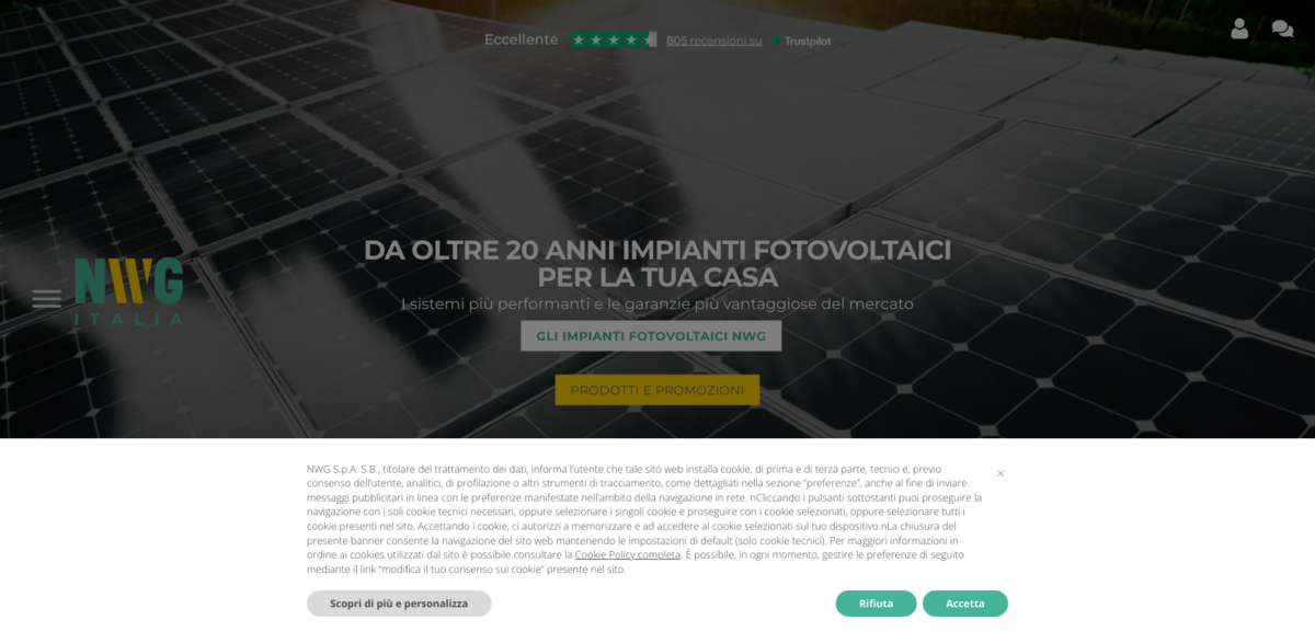 NWG Italia photovoltaic systems