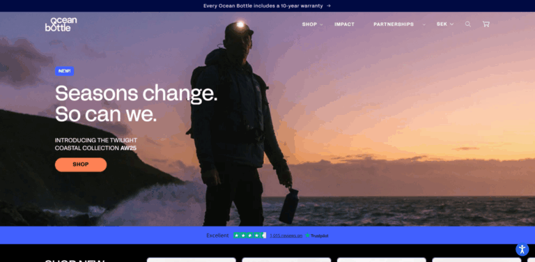 Ocean Bottle: Tackling Plastic Pollution with Every Reusable Bottle