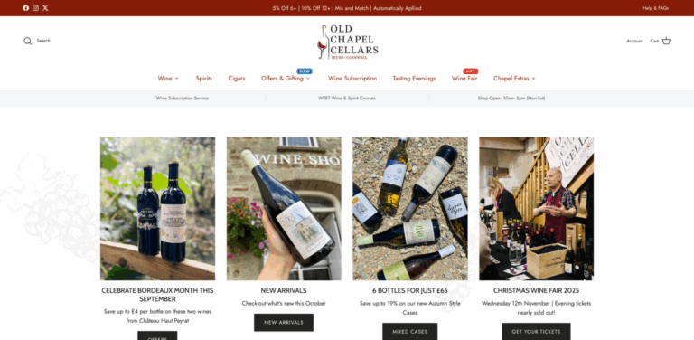 Old Chapel Cellars: Your Go-To Independent Wine Merchant in Truro