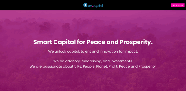 On.Capital: Unlocking Capital and Innovation for Sustainable Impact