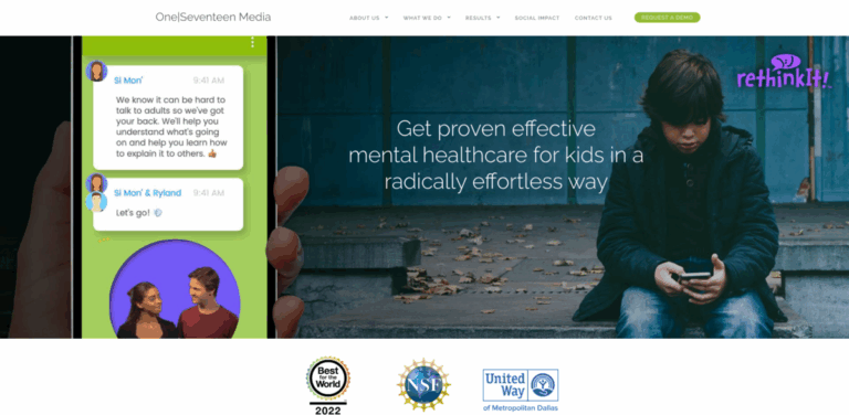 OneSeventeen Media: Transforming Adolescent Mental Health with reThinkIt!