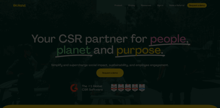 OnHand: Your Partner for Corporate Social Responsibility and Employee Engagement