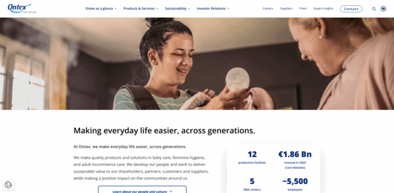 Ontex: Quality Care Products for All Generations