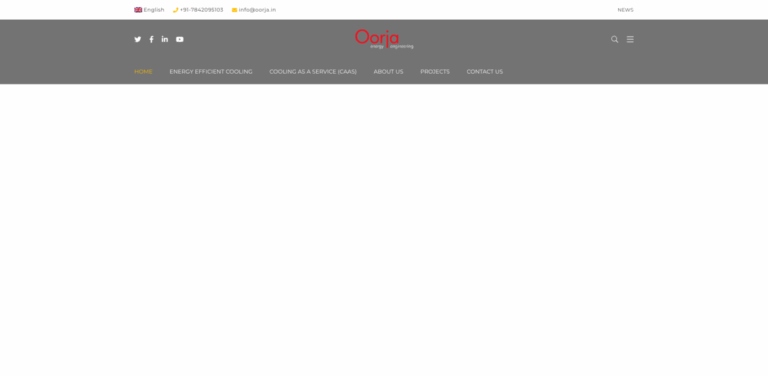 Oorja: Energy Efficient Cooling-as-a-Service for Sustainable Solutions