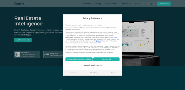 Optiml: Enhancing Real Estate Decisions with Intelligent Software