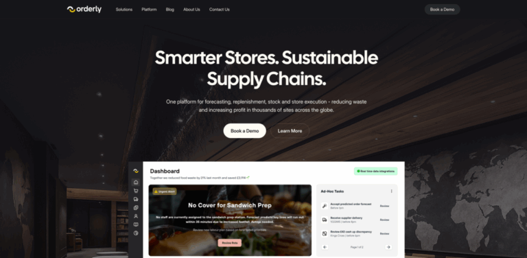 Orderly: A Smart SaaS Platform for Food and Beverage Supply Chain Management
