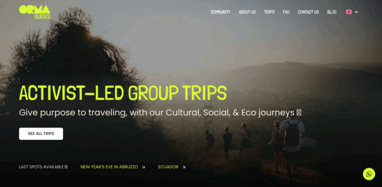 ORMA: Purpose-Driven Travel Experiences with Activist-Led Group Trips