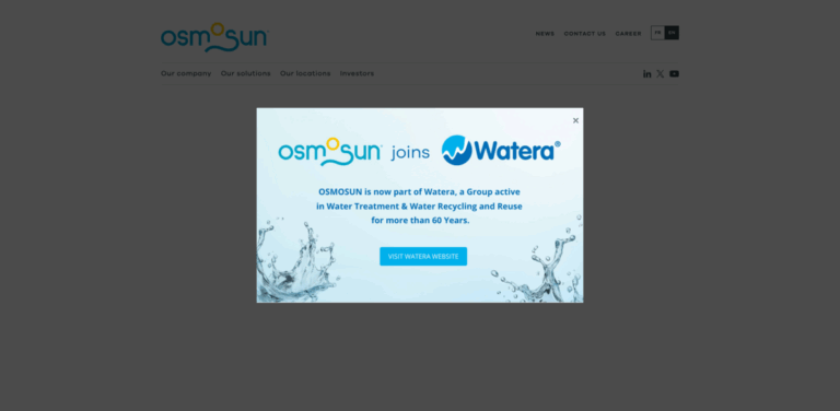 OSMOSUN: Innovative Water Treatment and Desalination Solutions