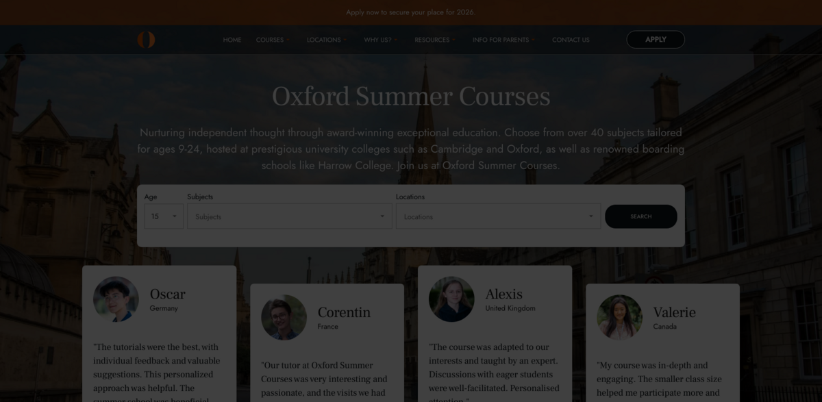Oxford Summer Courses