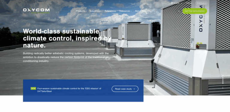 Oxycom: Innovative Natural Cooling Solutions for Sustainable Indoor Climates