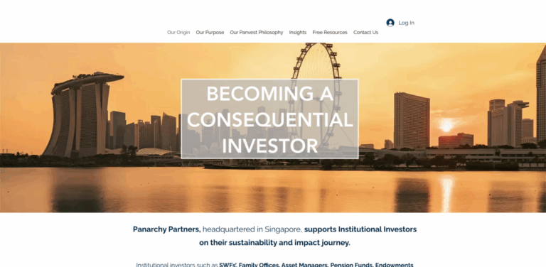 Panarchy Partners: Guiding Institutional Investors Towards Sustainable Impact