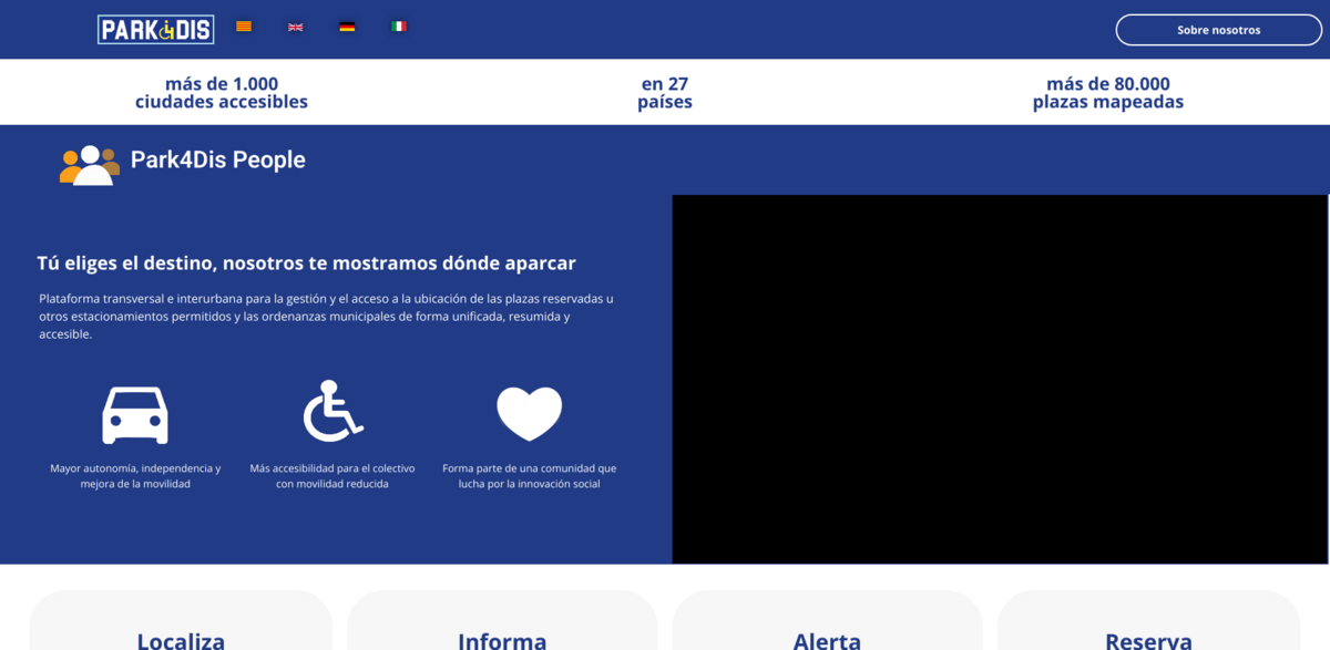 accessible parking for reduced mobility