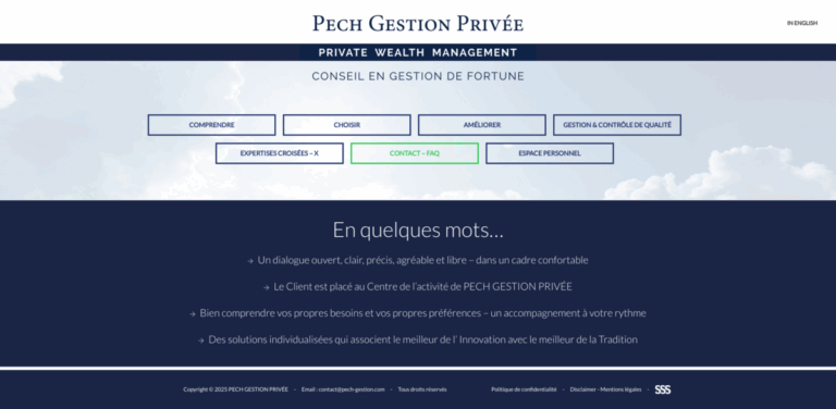 Pech Gestion: Tailored Wealth Management and Financial Planning