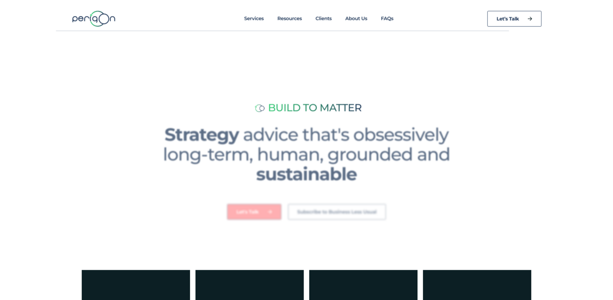 sustainability strategy consultancy