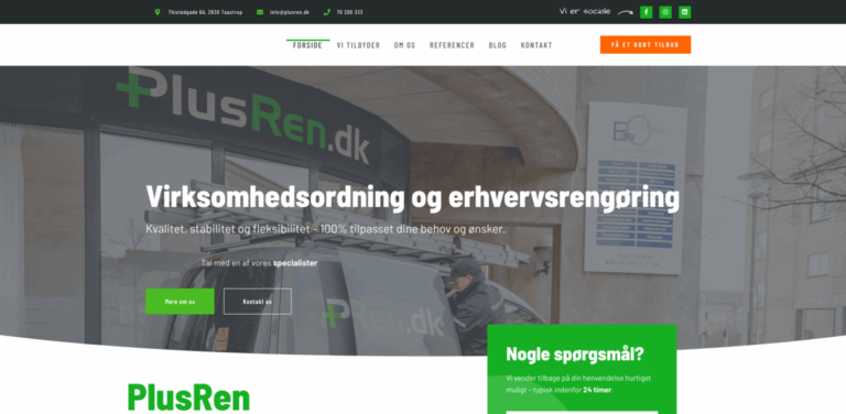PlusRen.dk: Tailored Cleaning Solutions for Businesses in Copenhagen