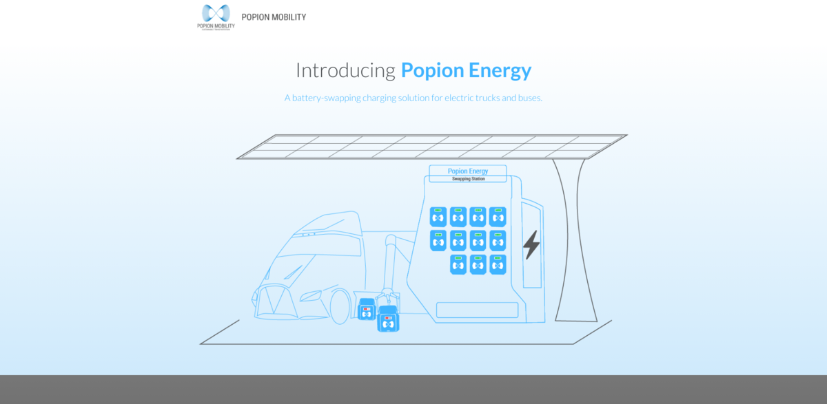 Popion Energy battery swapping