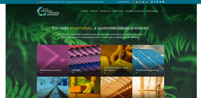 Portal de Arquitetura e Construção Sustentável: Advancing Sustainable Construction Practices