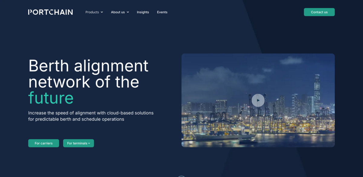 Portchain berth scheduling