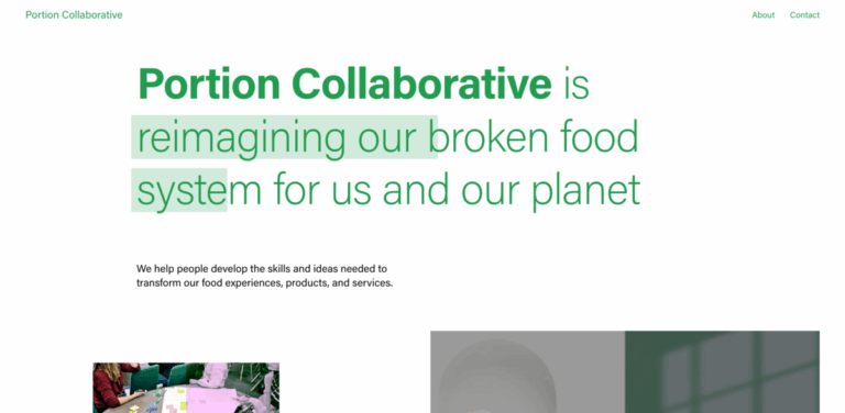 Portion Collaborative: Transforming Food Systems for a Sustainable Future