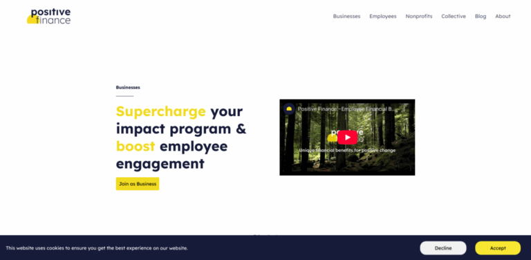 Positive Finance: Empowering Impact Finance for Employees and Businesses