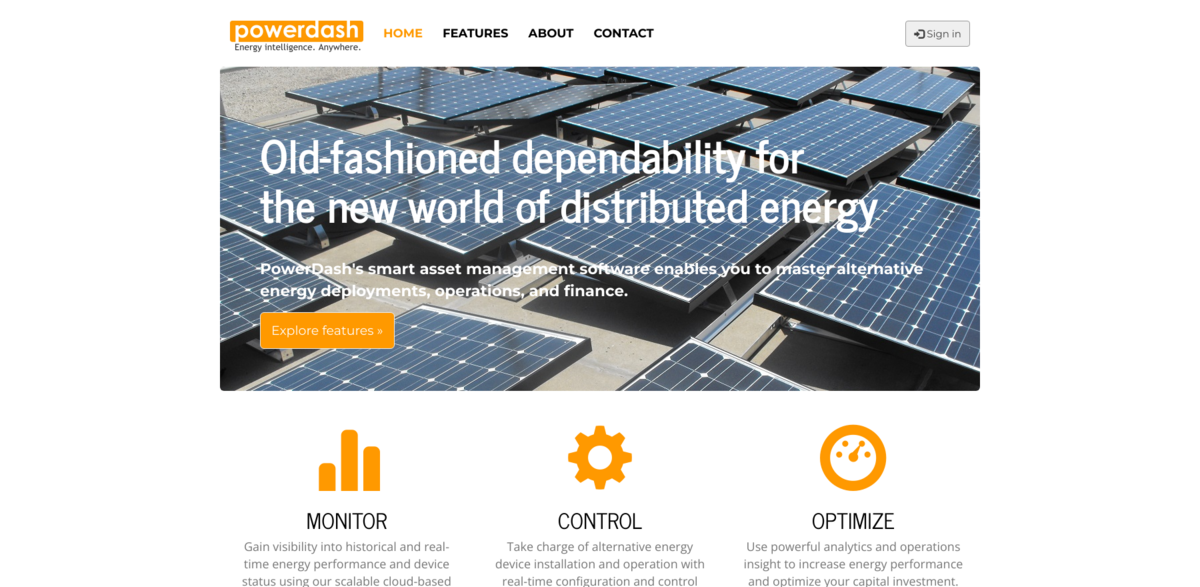 PowerDash renewable energy management