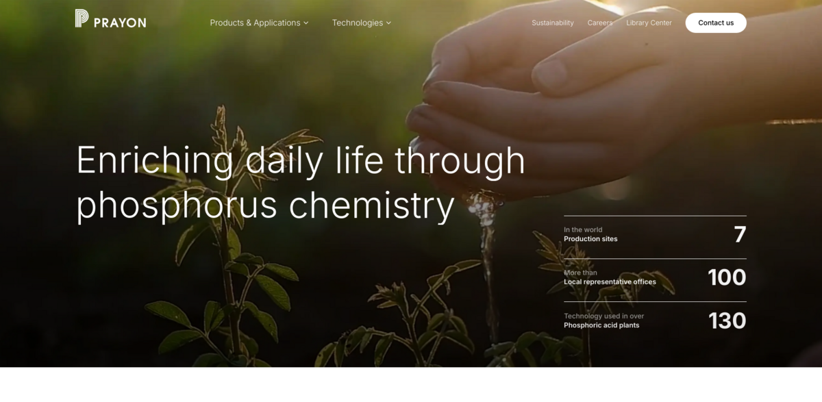 Prayon phosphate solutions