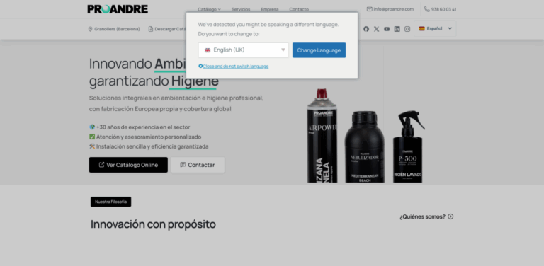 Proandre: Enhancing Hygiene and Ambiance in Diverse Environments