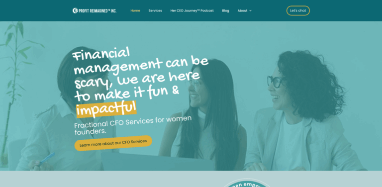 Profit Reimagined™ Inc. Offers Tailored Fractional CFO Services for Women Founders