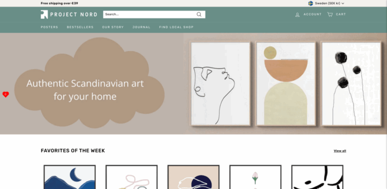 Project Nord: Sustainable Nordic Art Prints for Your Home