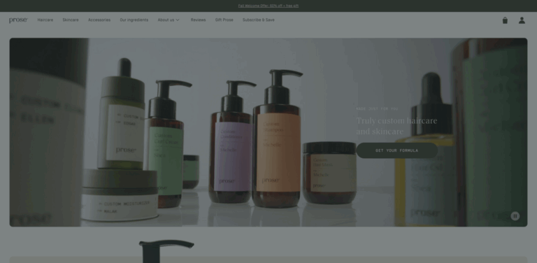 Prose.com: Custom Hair Care Solutions Tailored to You