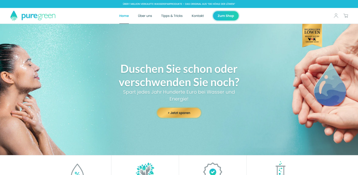 Puregreen Shower Water Saver