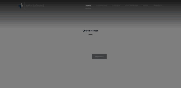 Qblue Balanced: Data-Driven Asset Management for Sustainable Investments