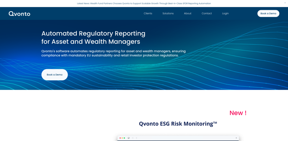Qvonto regulatory reporting