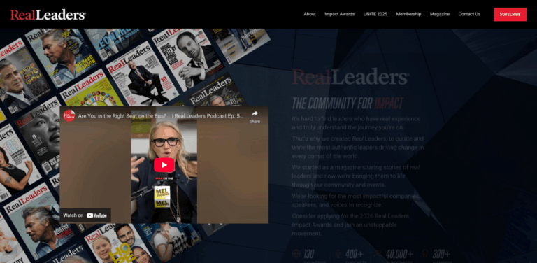Real Leaders: Inspiring Sustainable Business and Impactful Leadership