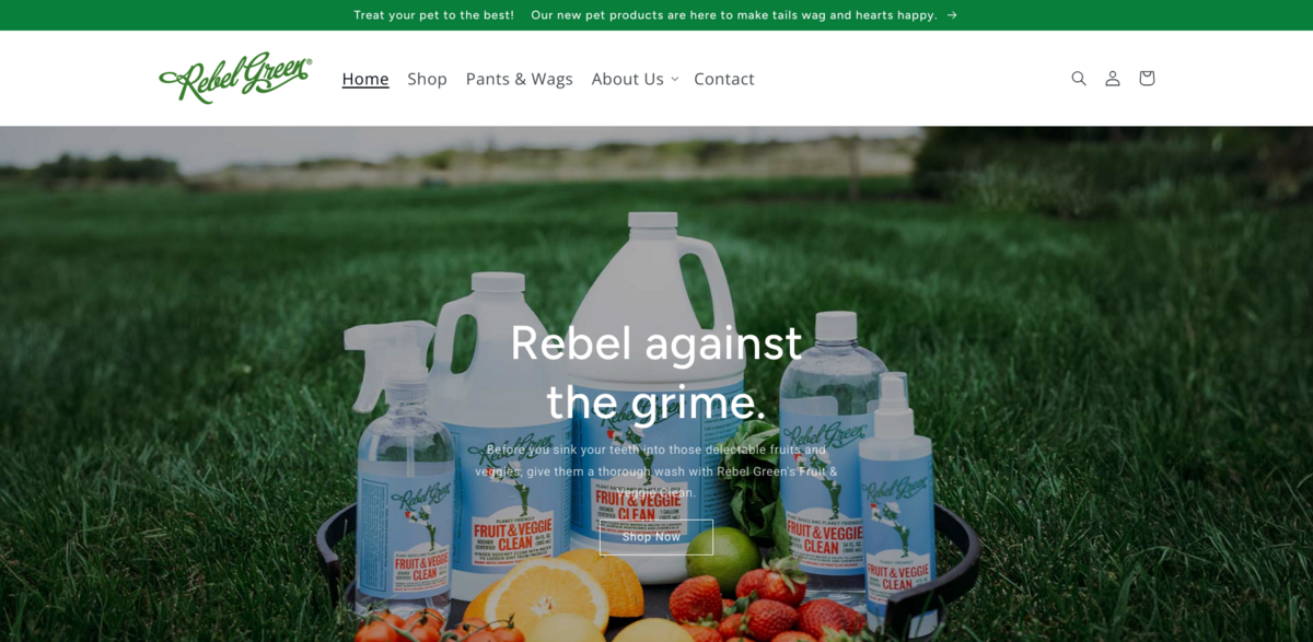 Rebel Green cleaning products