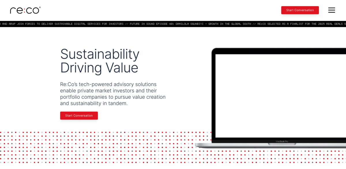 sustainability advisory solution