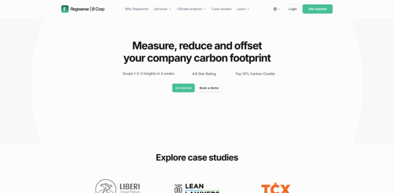 Regreener: A Platform for Measuring and Offsetting Carbon Footprint
