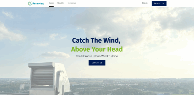 Renewind: Urban Wind Turbines for Sustainable Energy Generation