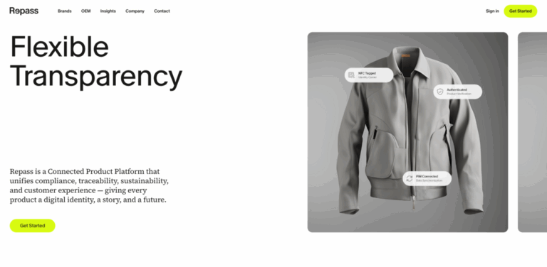 Repass: A Connected Product Platform for Flexible Transparency