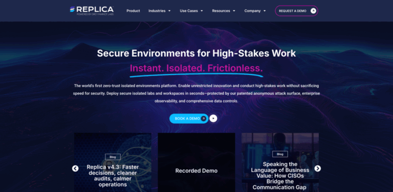 Replica: Secure Isolated Environments for High-Stakes Work