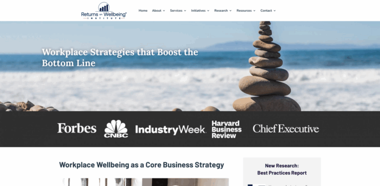 Returns On Wellbeing Institute: Enhancing Workplace Wellbeing for Business Success