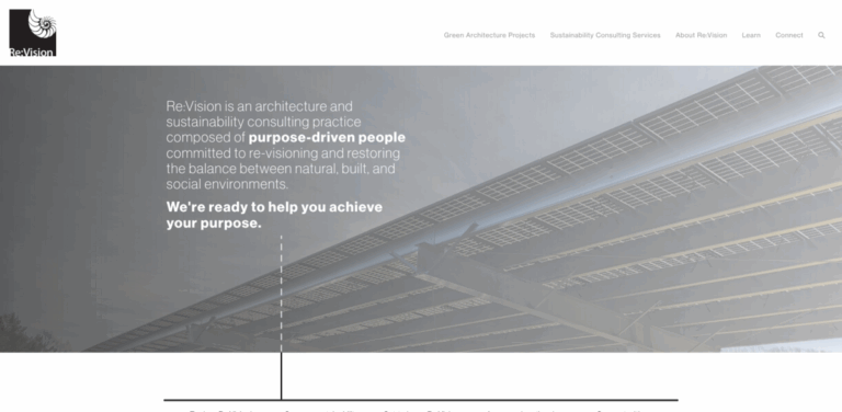 Re:Vision Architecture and Sustainability Consulting: Balancing Built and Natural Environments